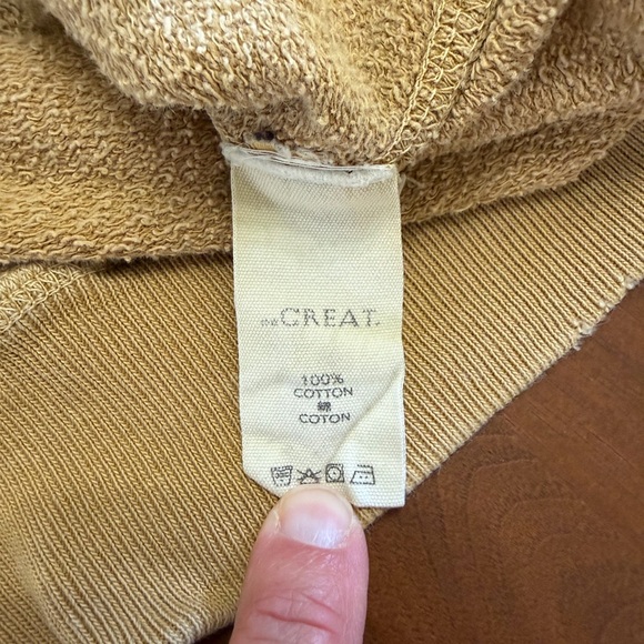 The Great College Sweatshirt Beige Size 2/Medium - Picture 5 of 7